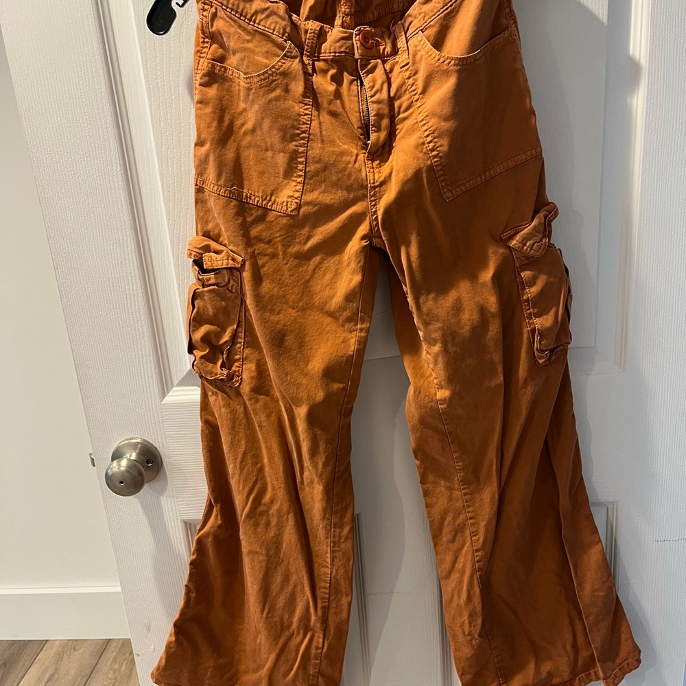 Women’s Orange Cargo Pants